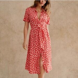 Sezane Adele Dress in Cara Print
